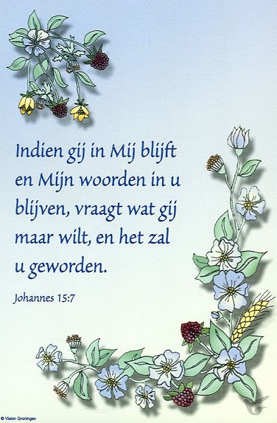 Productafbeelding: voorkant van Poster mini johannes 15:7