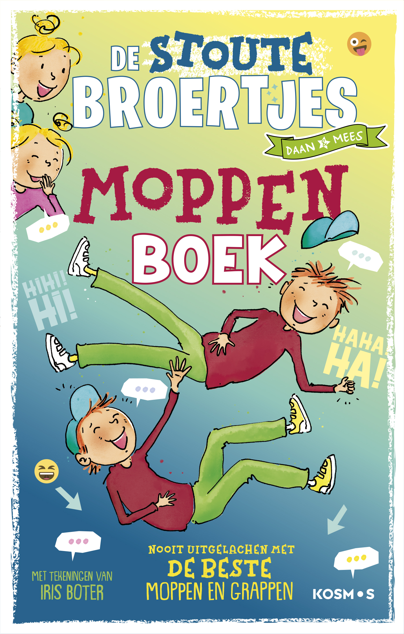 Productafbeelding: voorkant van De Stoute Broertjes moppenboek