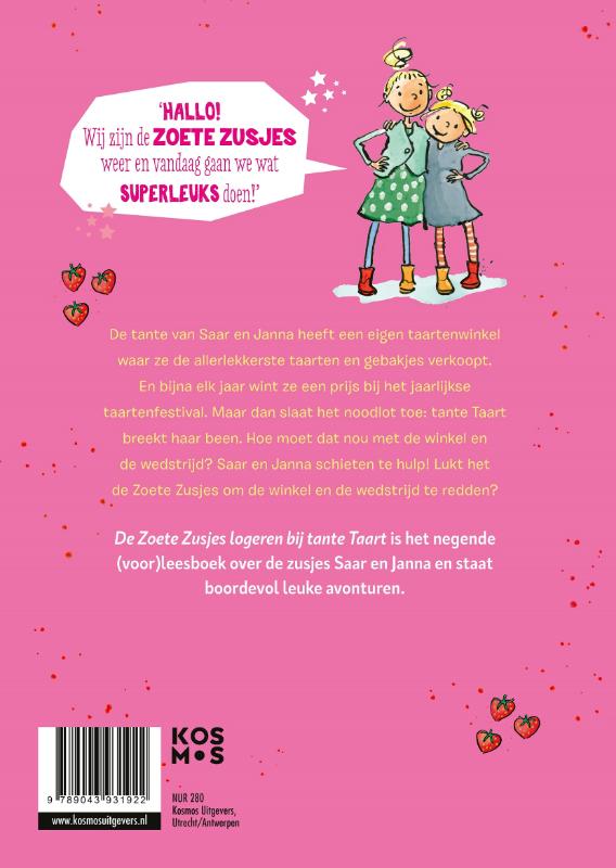 Productafbeelding: achterkant van De Zoete Zusjes logeren bij tante Taart
