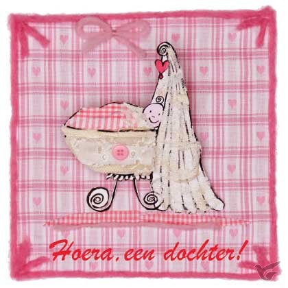 Productafbeelding: voorkant van Ek + envelop hoera een dochter