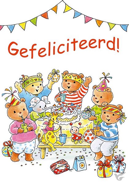 Productafbeelding: voorkant van Ansichtkaart 10,5x15 bobbi gefeliciteerd