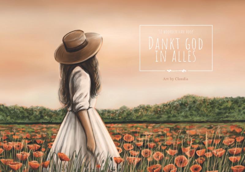 Productafbeelding: voorkant van Dankt God in alles - stakalender Claudia
