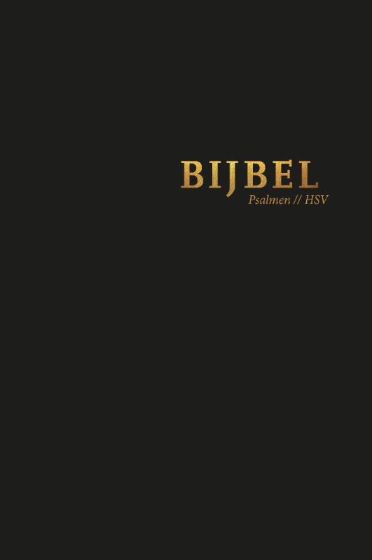 Productafbeelding: voorkant van Bijbel (HSV) met psalmen - hardcover zwart