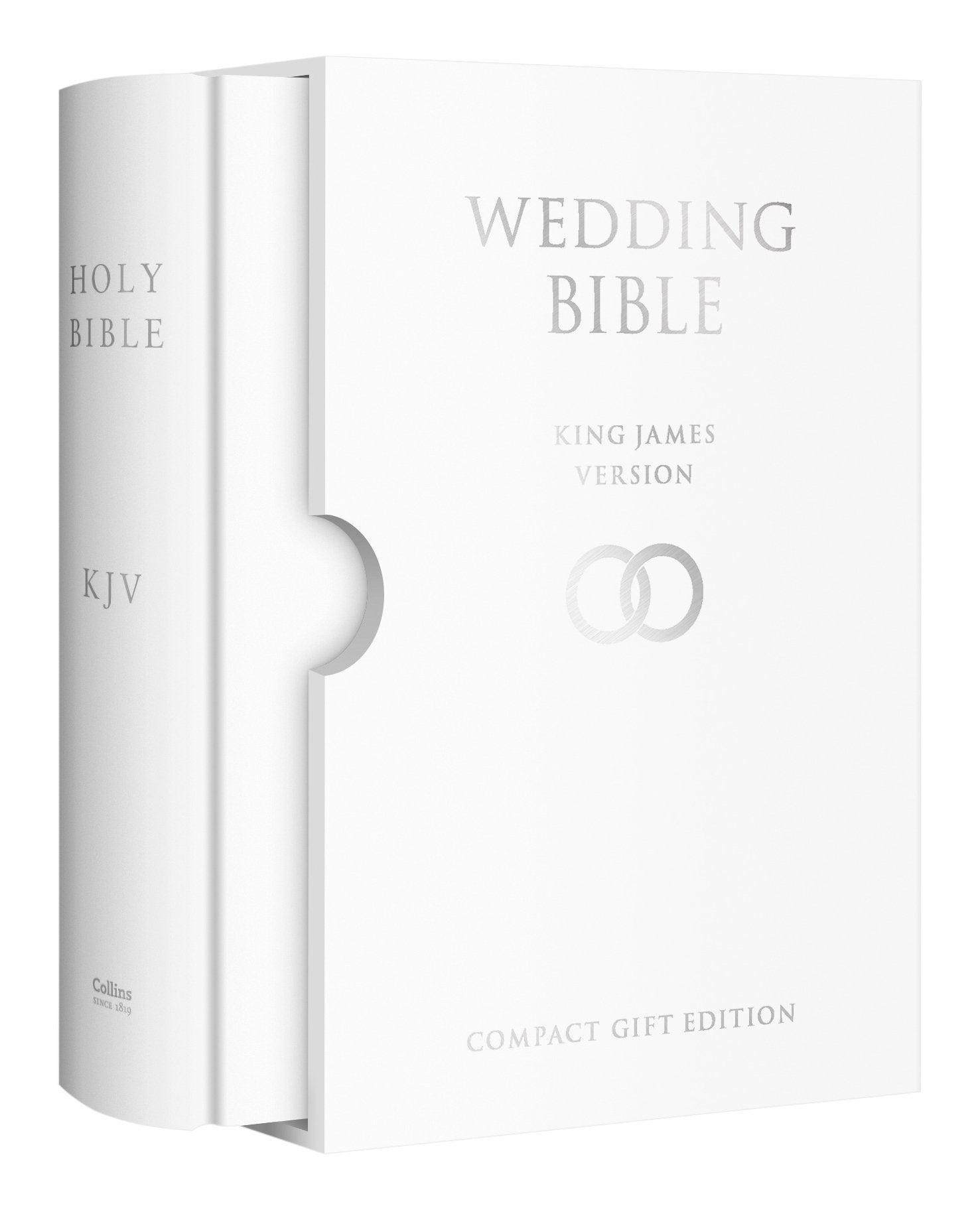 Productafbeelding: voorkant van Wedding Bible - White (in Slipcase)