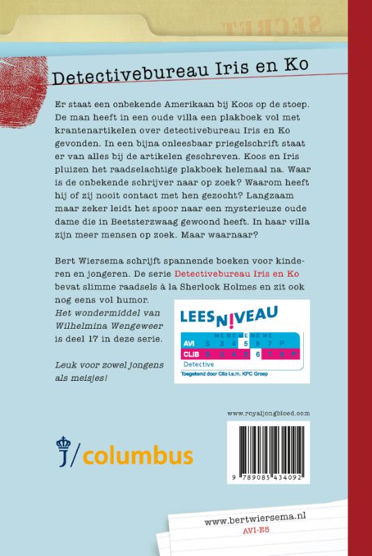 Productafbeelding: achterkant van Het wondermiddel van Wilhelmina Wengeweer