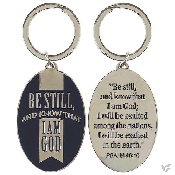 Productafbeelding: voorkant van Keyring Be still and know
