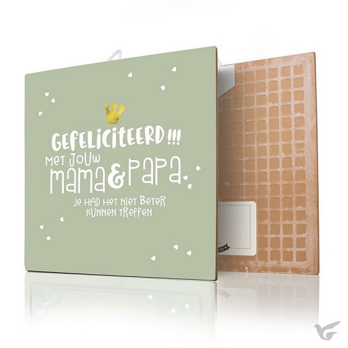 Productafbeelding: voorkant van Gefeliciteerd met jouw mama en papa
