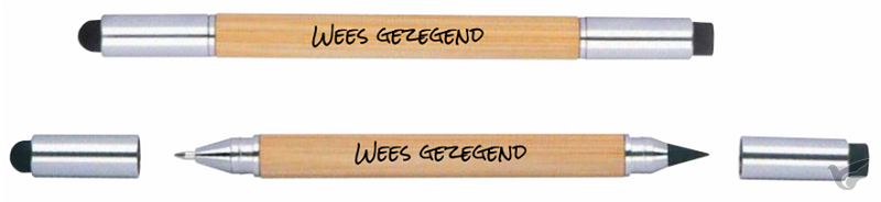Productafbeelding: voorkant van 2-in-1 pen/potlood Wees gezegend