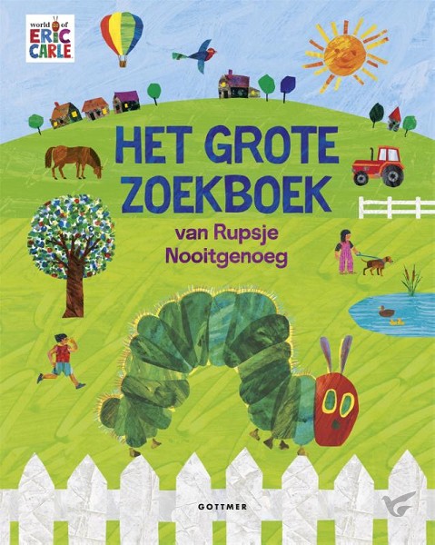 Productafbeelding: voorkant van Grote zoekboek van Rupsje Nooitgenoeg